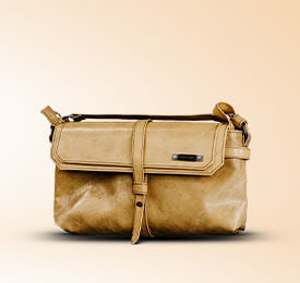 کیف دستی چرم لحاف در رنگ قهوه ای