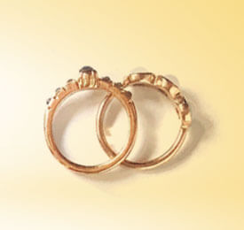 انگشتر طلای زرد و الماس